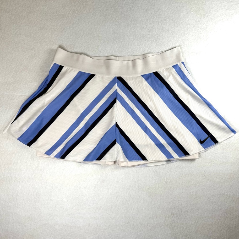 Nike Court Dri-FIT Chevron Stripe Printed Tennis Skirt With Shorts Womens XL